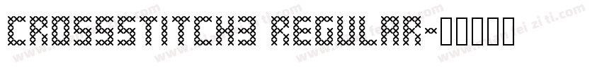 CrossStitch3 Regular字体转换